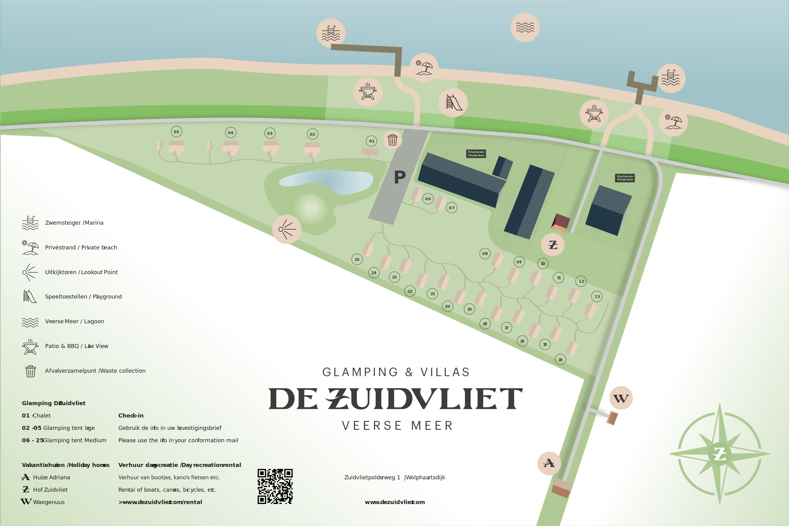 Map of De Zuidvliet